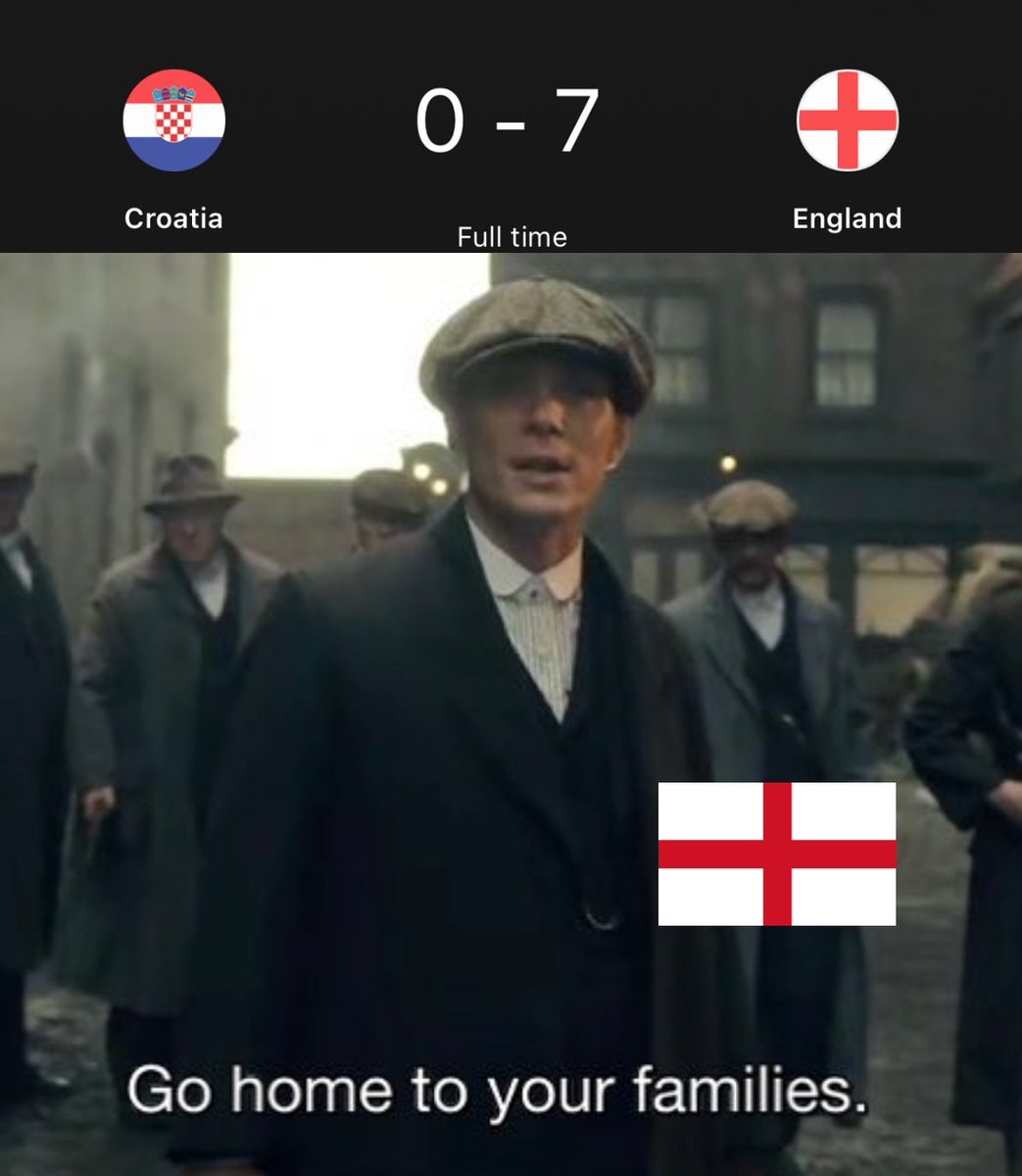England vs Croatia meme