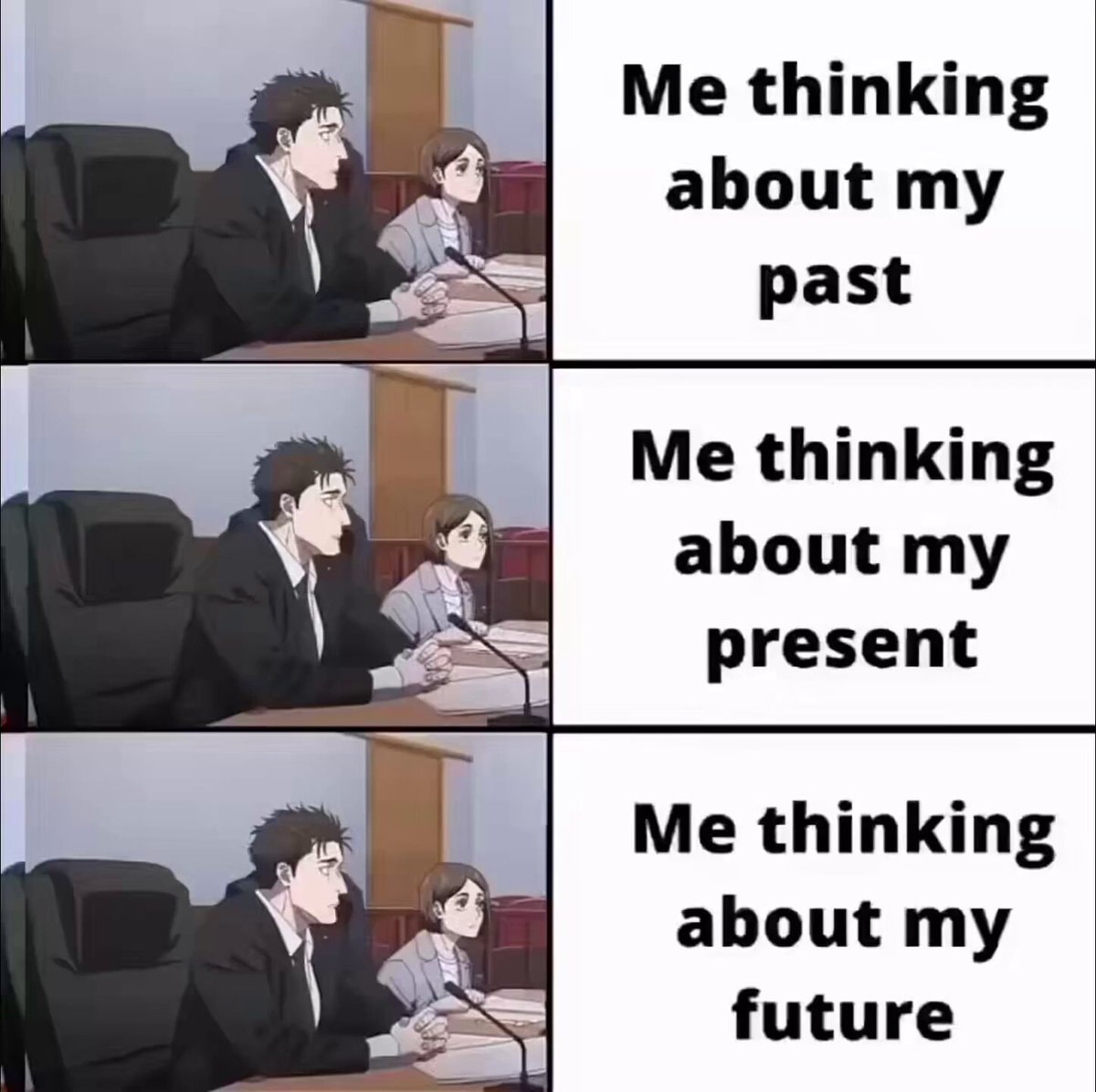 Anime meme past present future