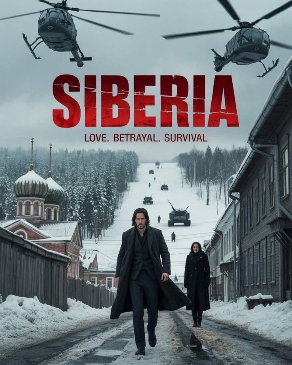Keanu Reeves Siberia movie poster Keanu Reeves Siberia movie poster