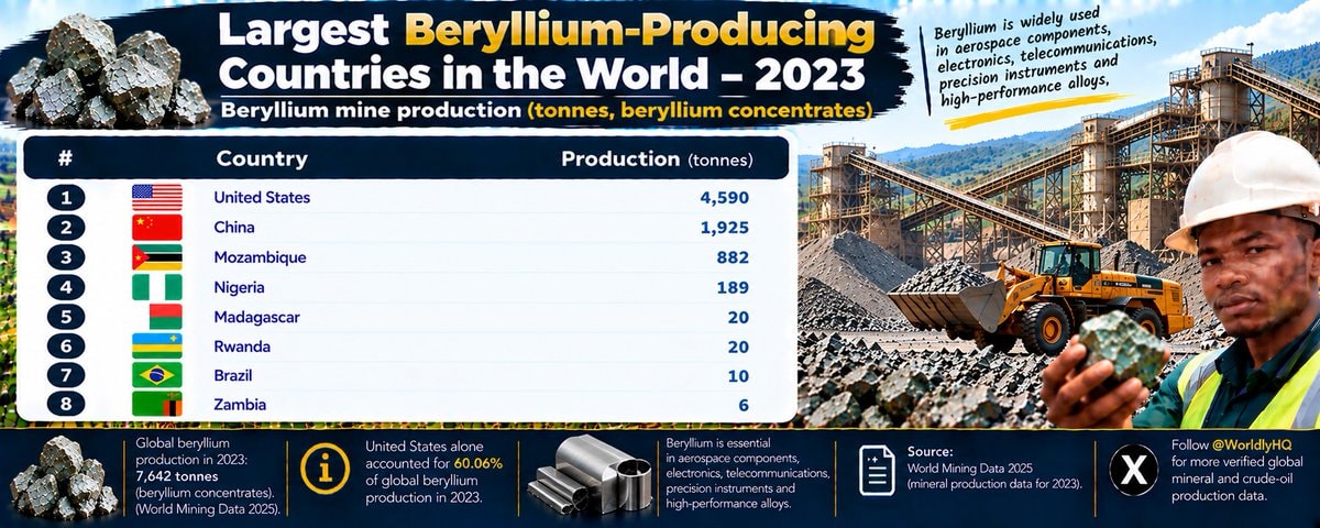 Bismuth production by country 2023 Bismuth production by country 2023