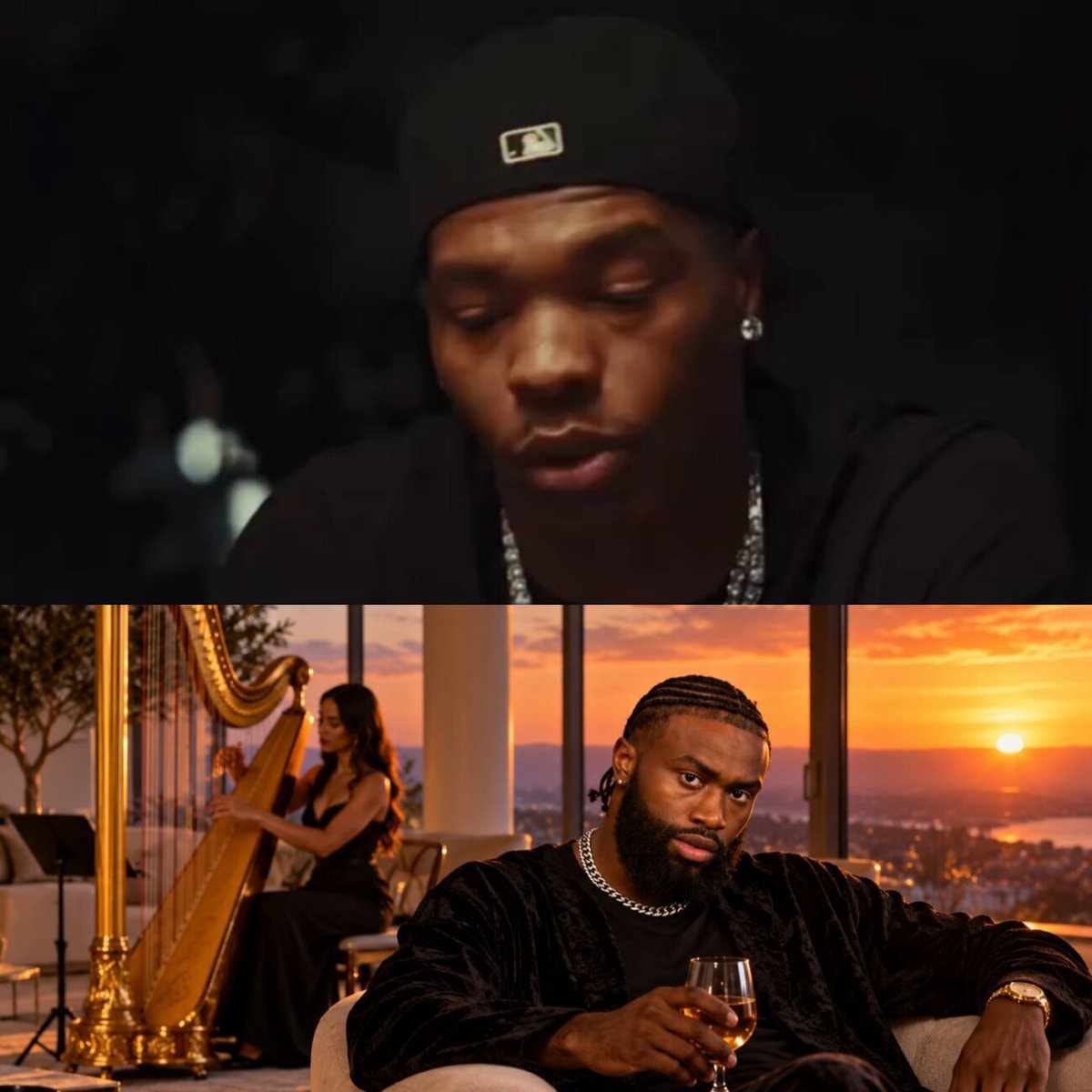 Jaylen Brown gold harp routine