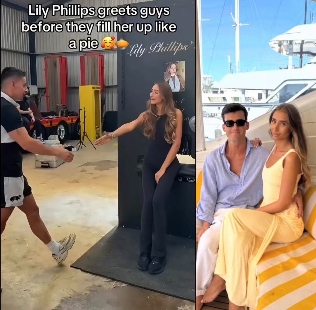 Lily Phillips greets fans