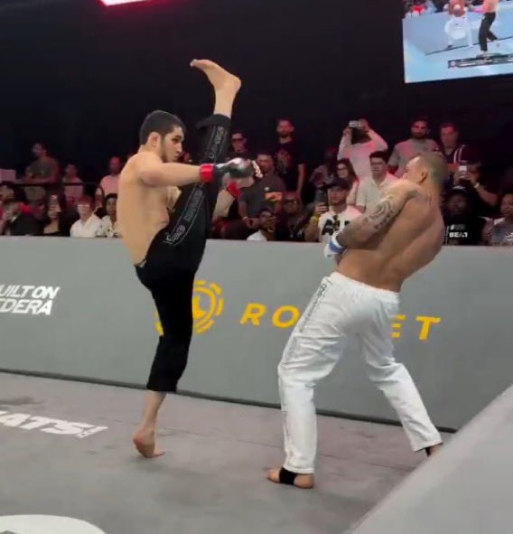 fighter high kick moment