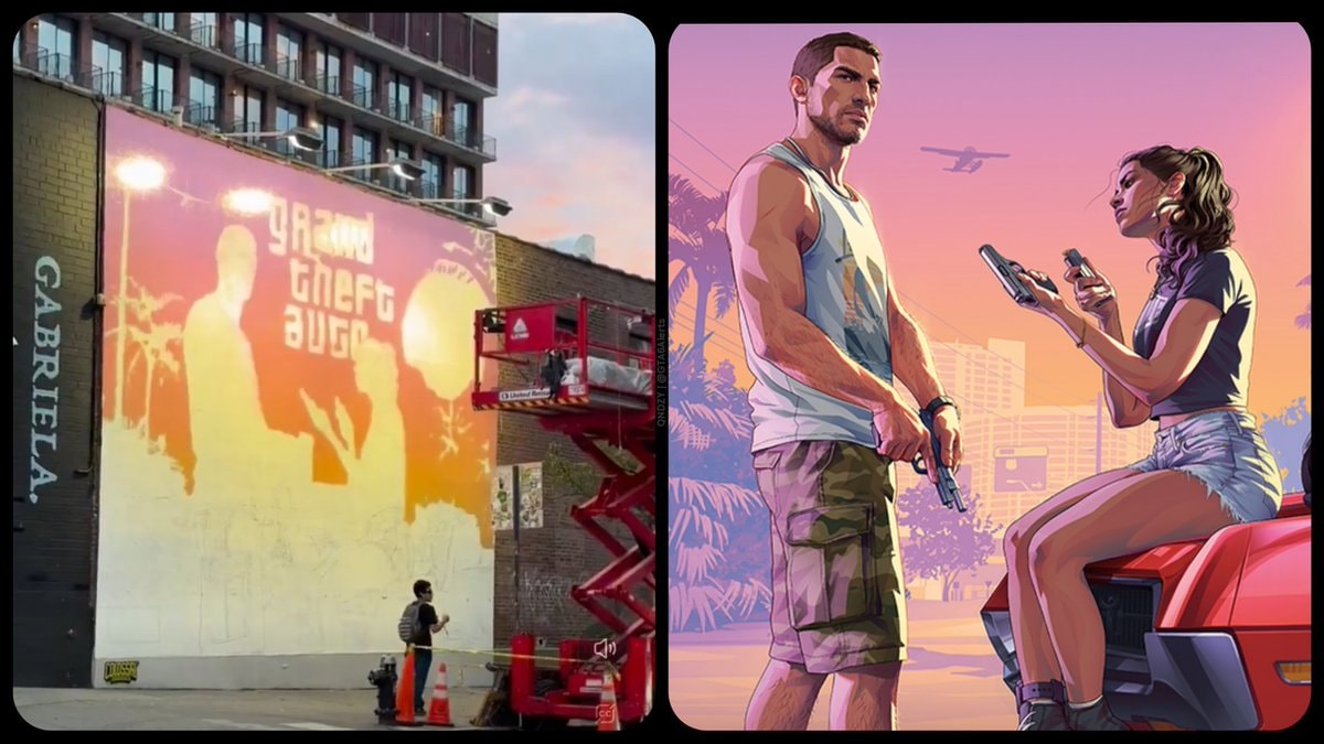 GTA 6 mural in Brooklyn