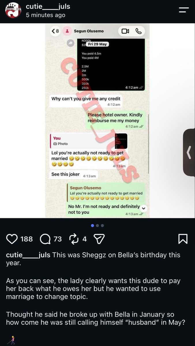 Bella Sheggz dispute Segun Olusemo (photo 1 of 3)