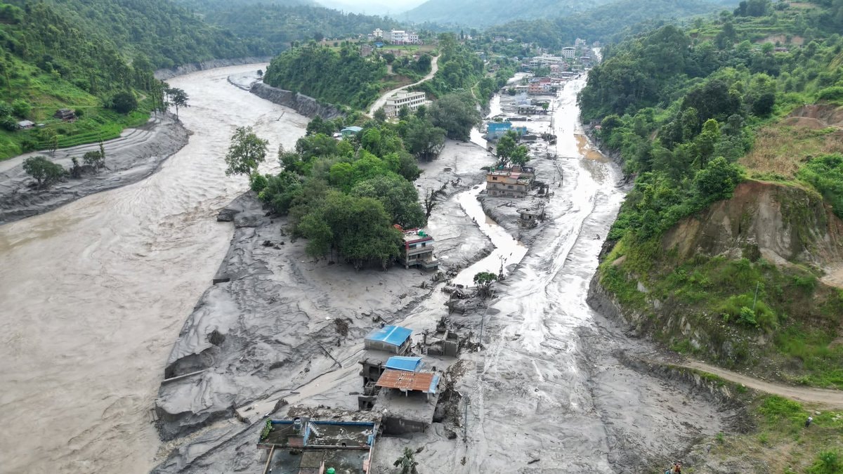 Bherini Dhading flood damage