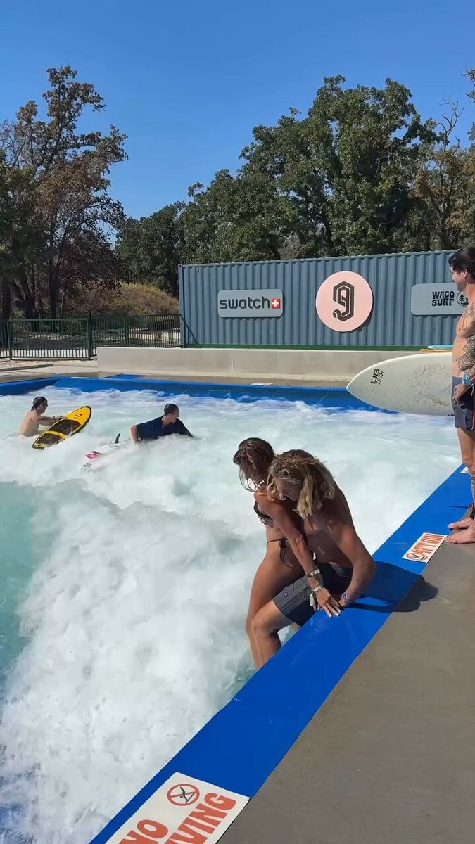 guy shows up at surf park