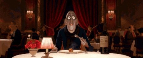Anton Ego Ratatouille dining scene