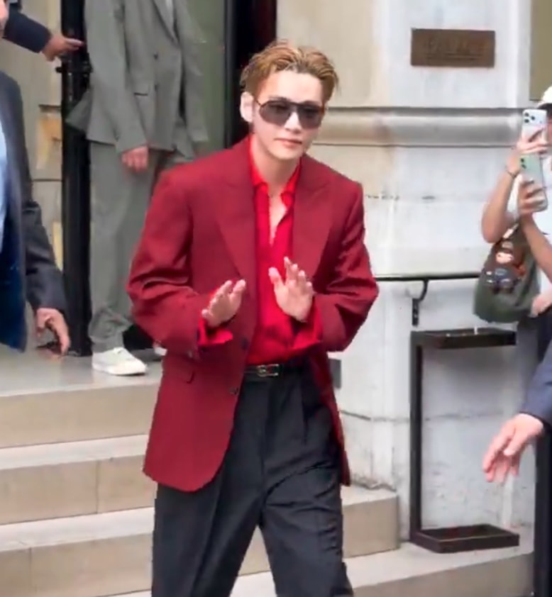 Taehyung Celine Fashion Show Paris (photo 2 of 2)