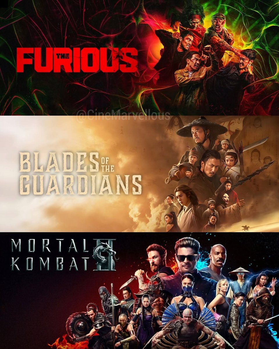 The Furious Blades of the Guardians Mortal Kombat posters