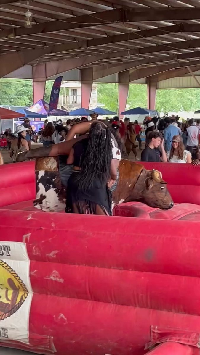 Mechanical bull first ride
