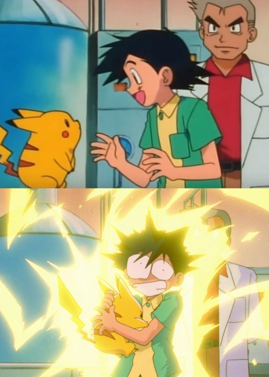 Ash and Pikachu first meeting 28 years ago