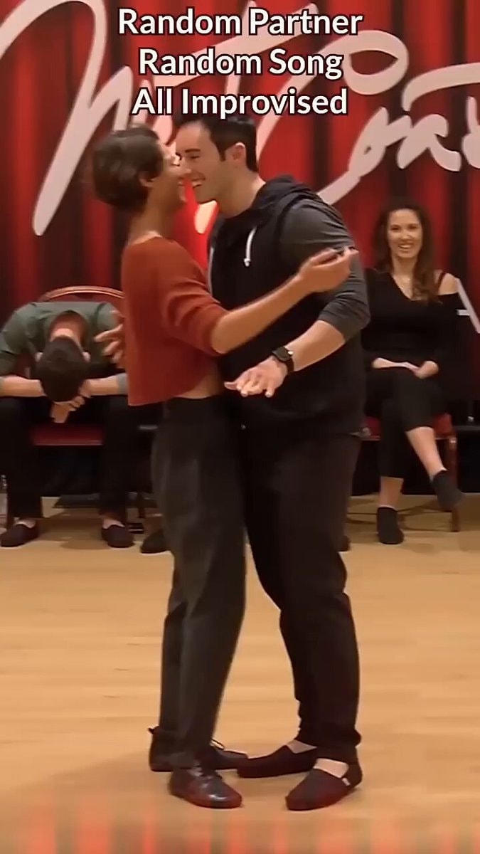 Random partner random song improvised dance