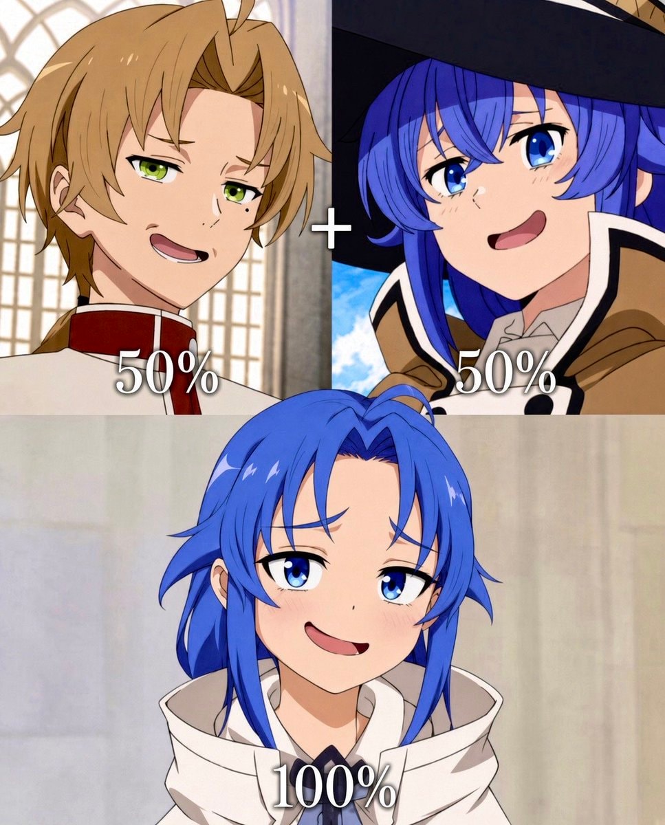 anime character genetic combination meme