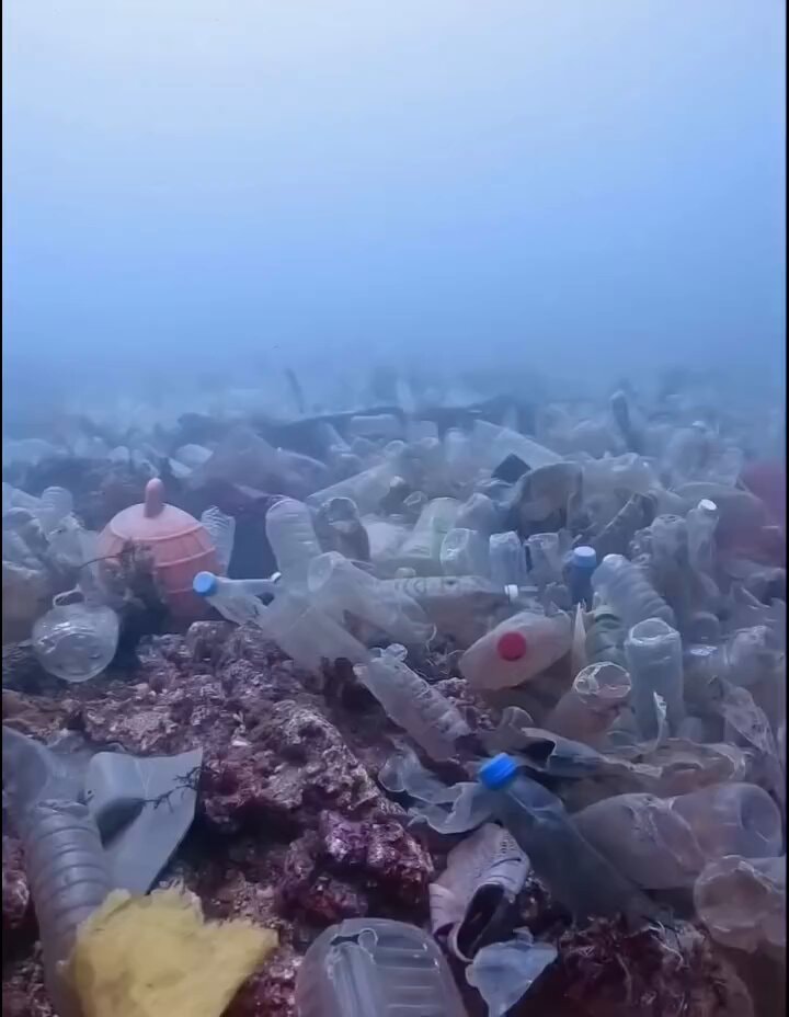 underwater plastic pollution