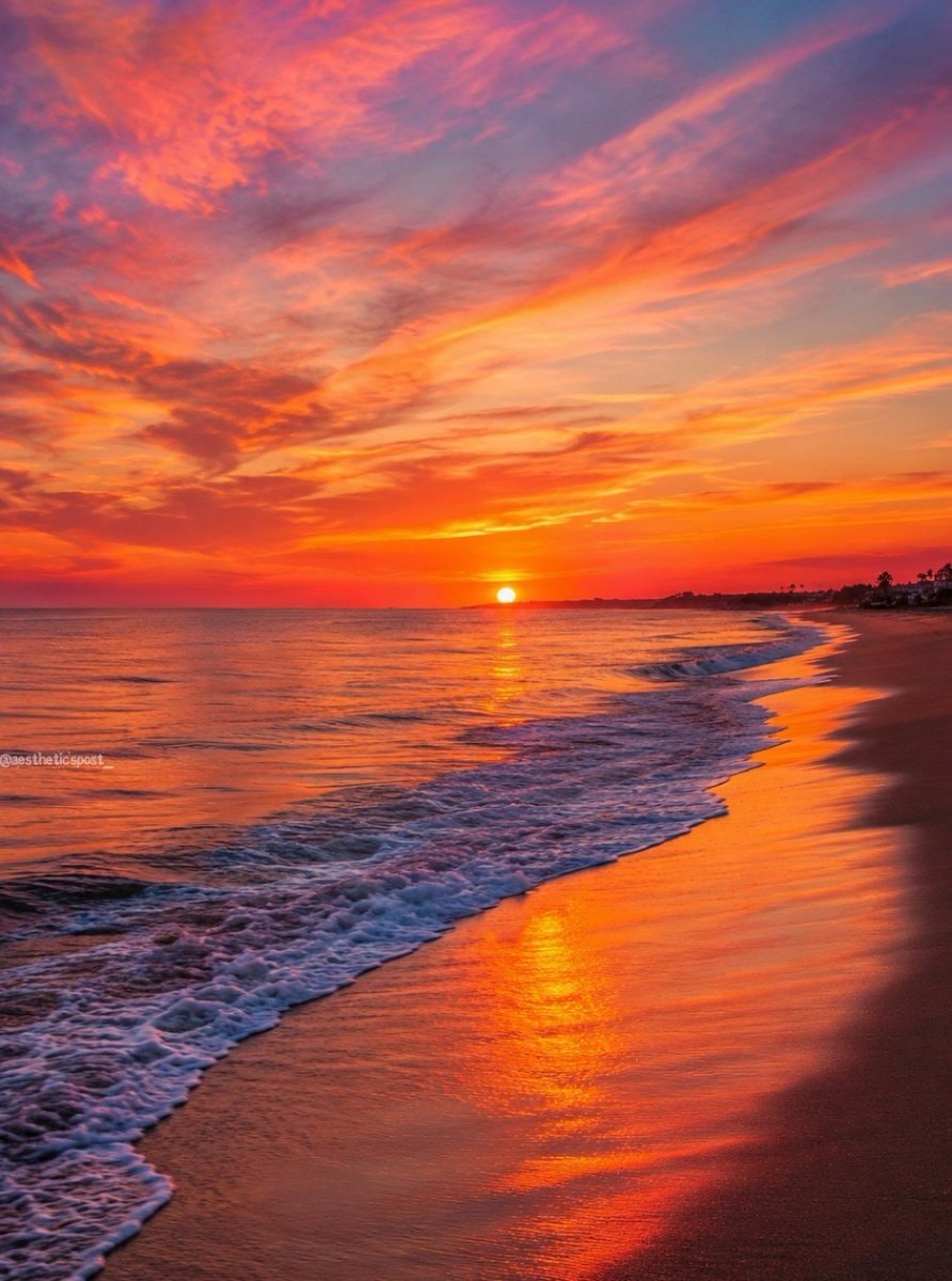 Vibrant sunset