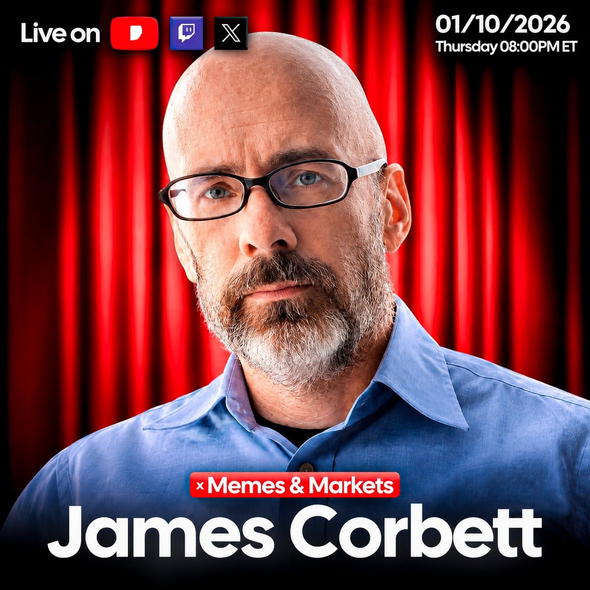 James Corbett live stream