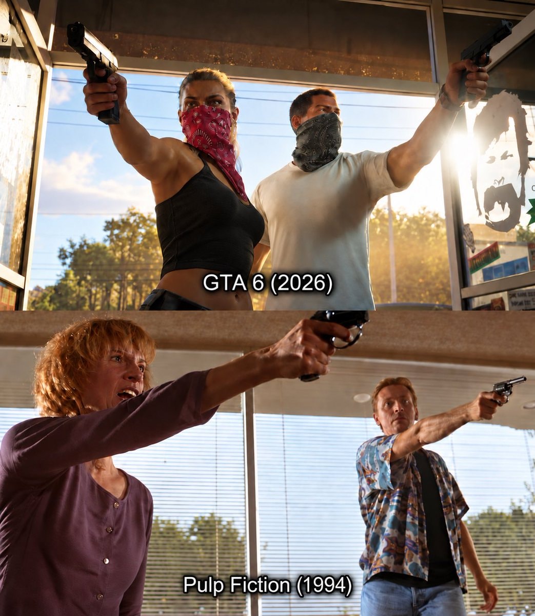 GTA 6 vs Pulp Fiction meme (photo 2 of 2)