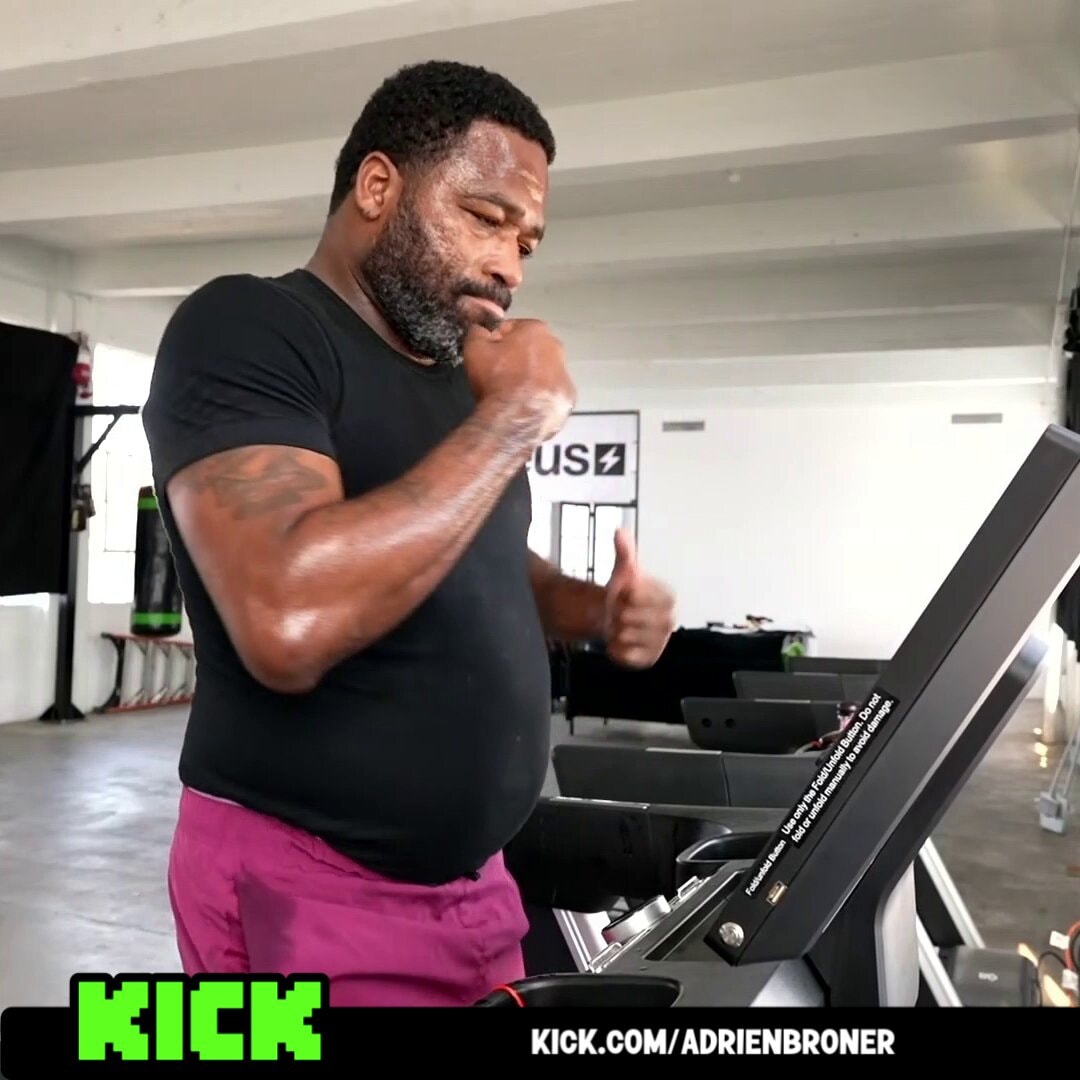 Adrien Broner 45-day stream marathon gym