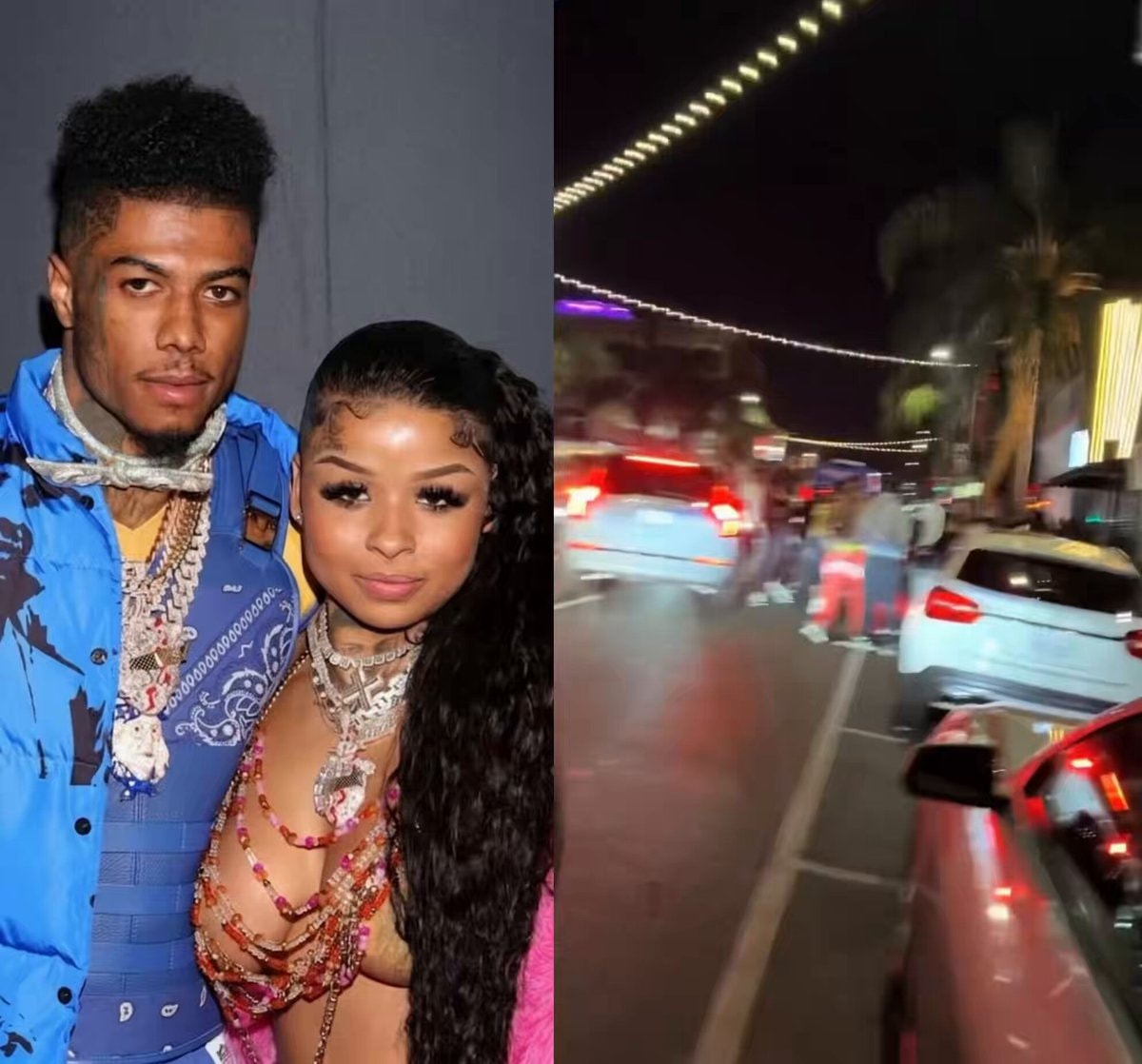 Blueface Chrisean Rock LA altercation