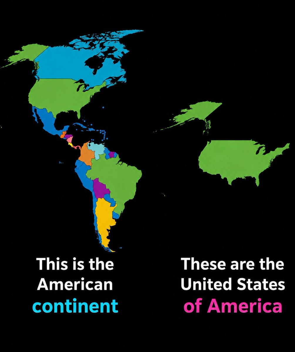 American Continent vs United States American Continent vs United States