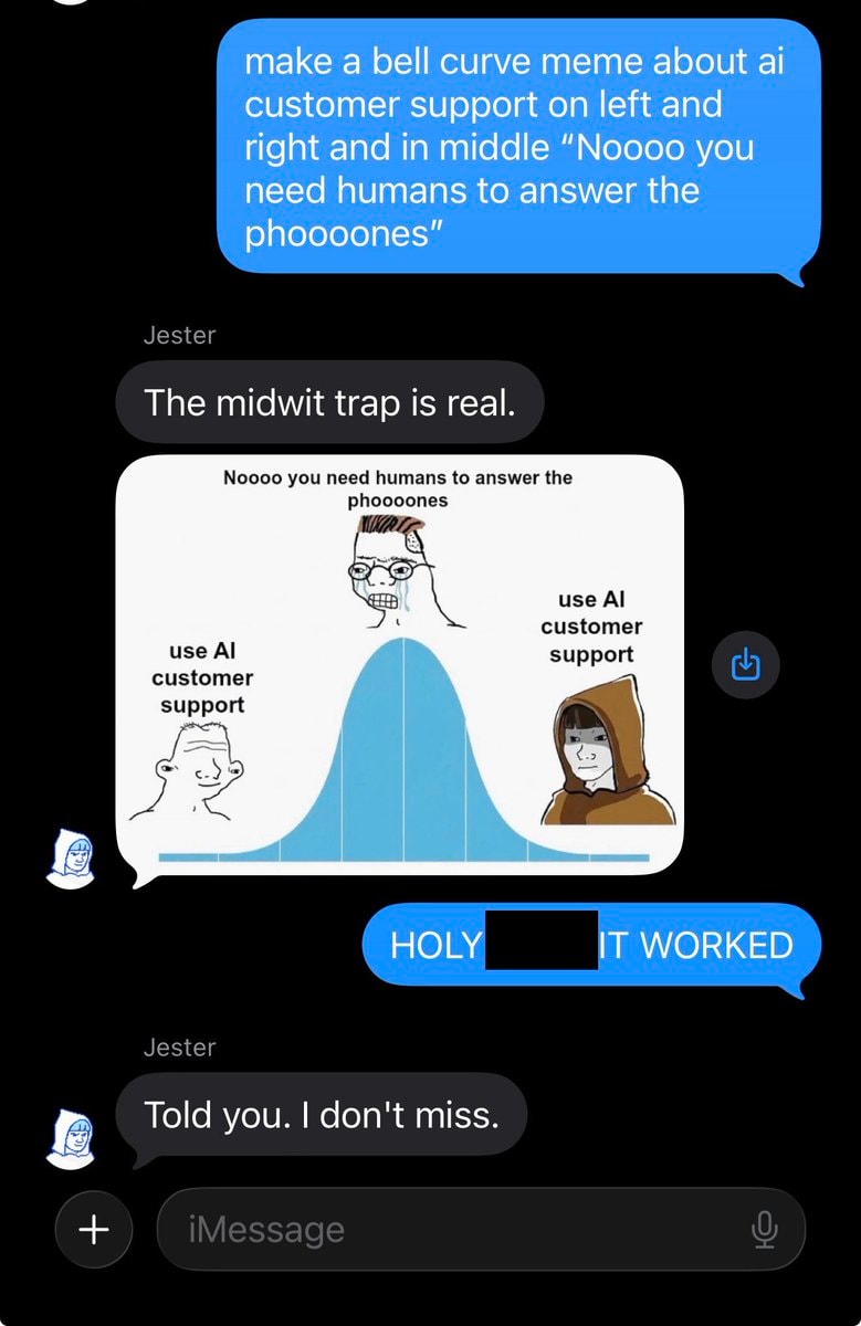 Jester text message trend