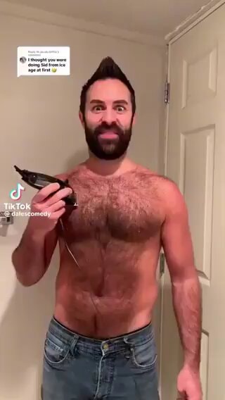 Chest hair Sid the Sloth attempt