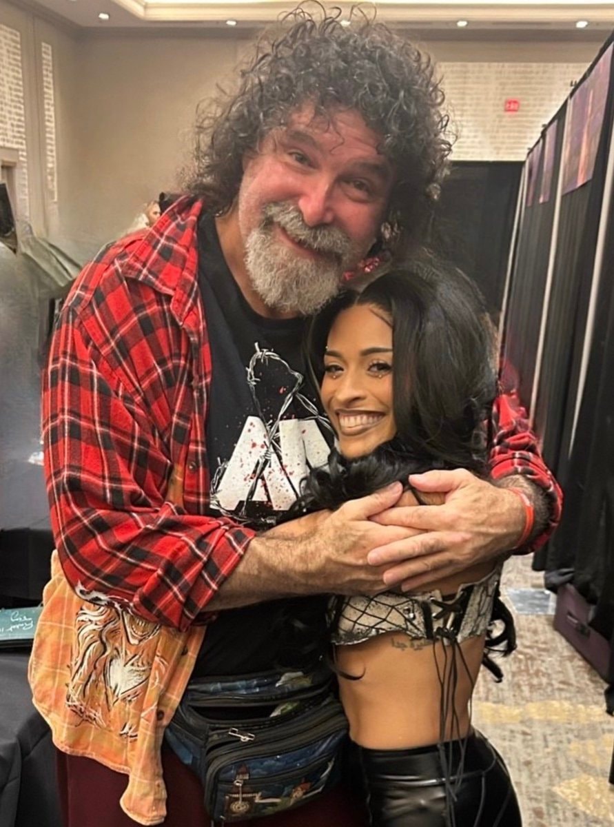 Mick Foley Zelina Vega WrestleCon reunion (photo 1 of 2)