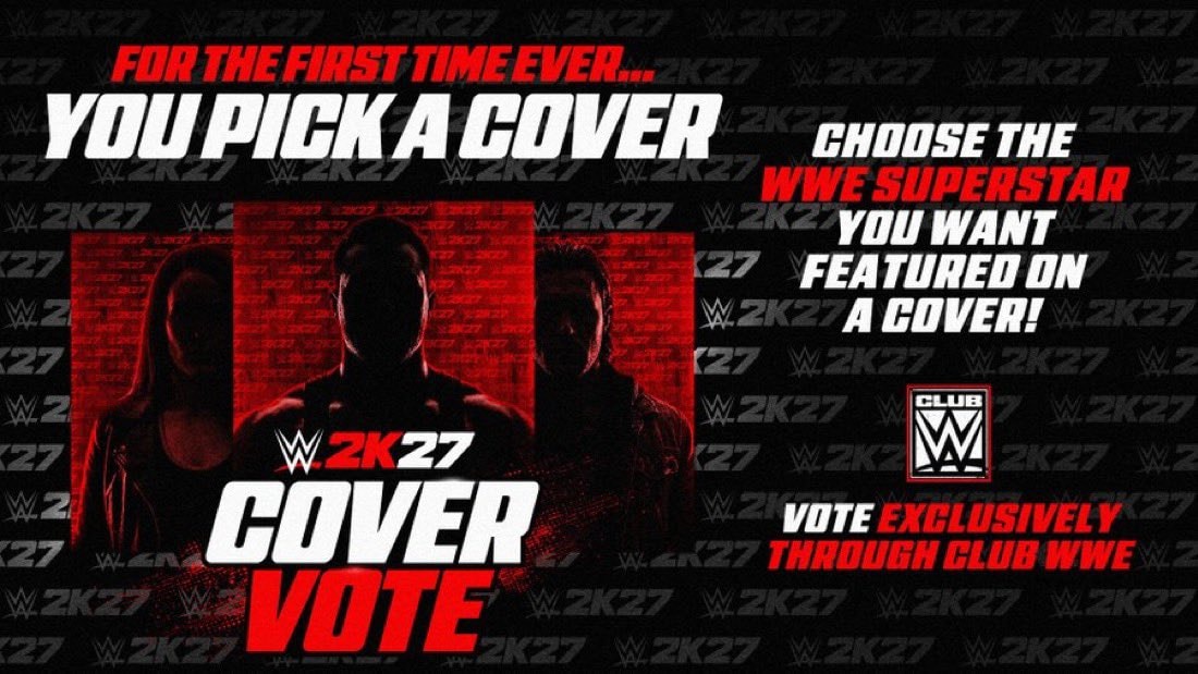 WWE 2K27 cover vote WWE 2K27 cover vote