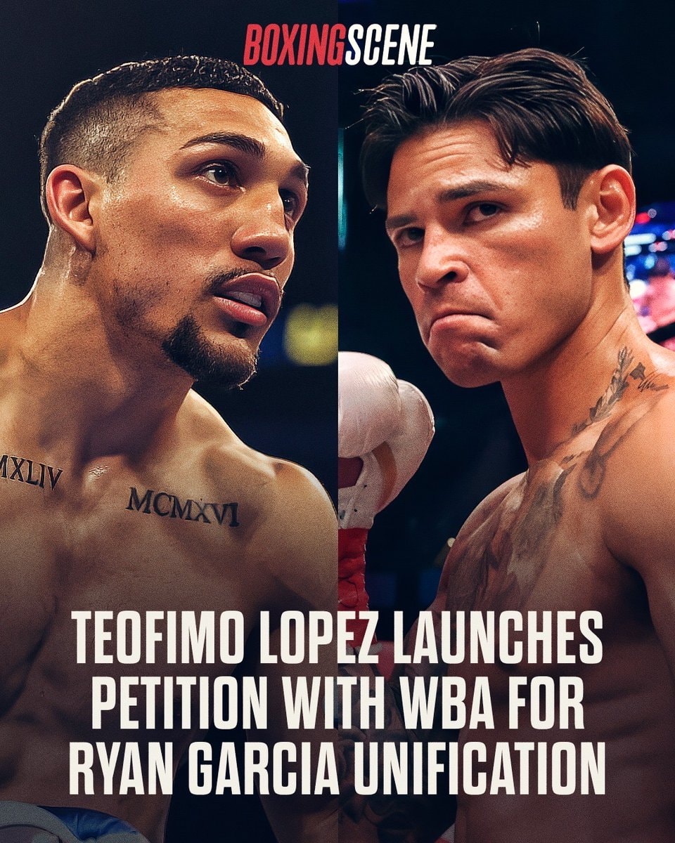 Teofimo Lopez petition for Ryan Garcia unification