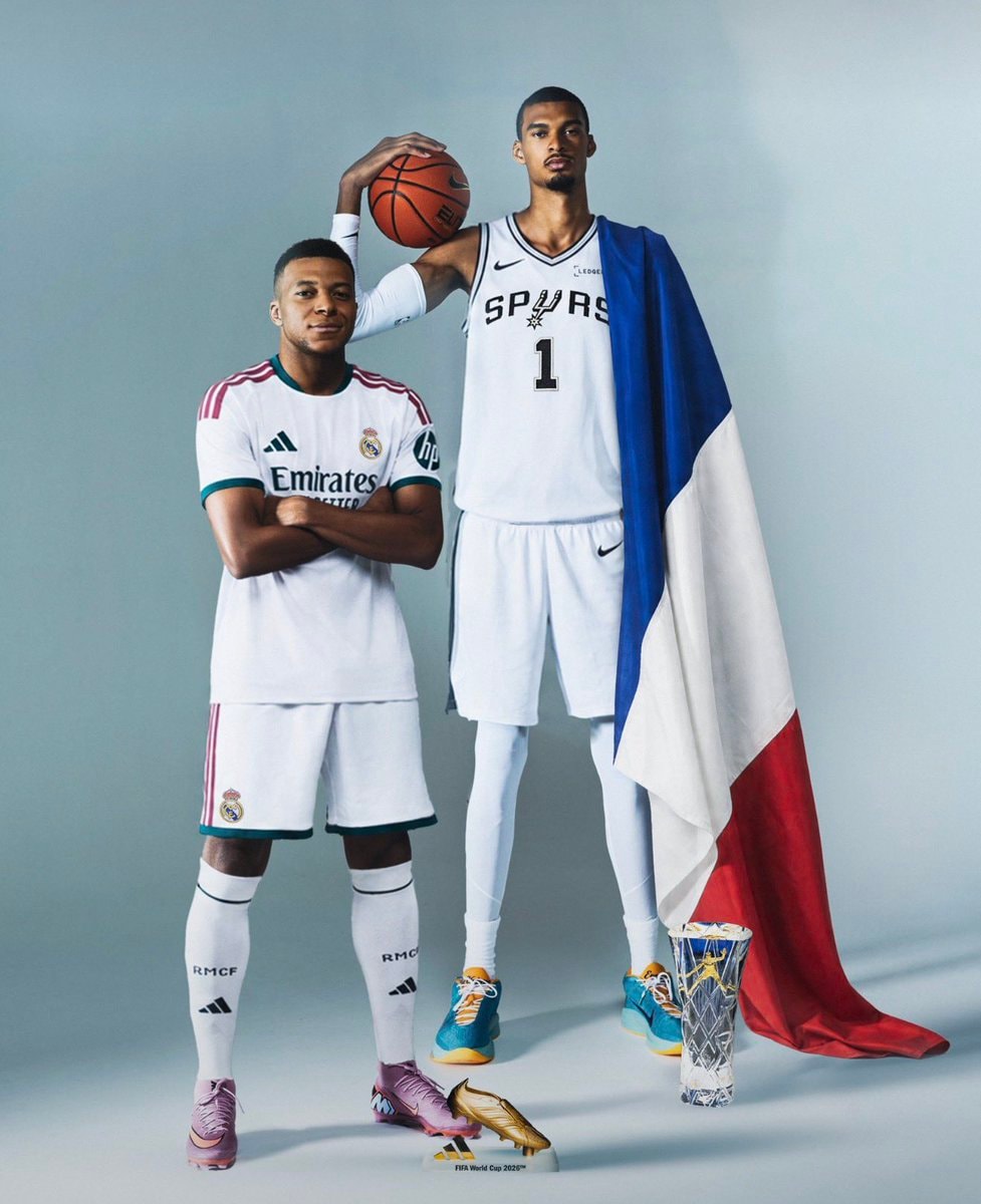 Kylian Mbappé and Víctor Wembanyama FIFA World Cup 2026™ (photo 1 of 2)