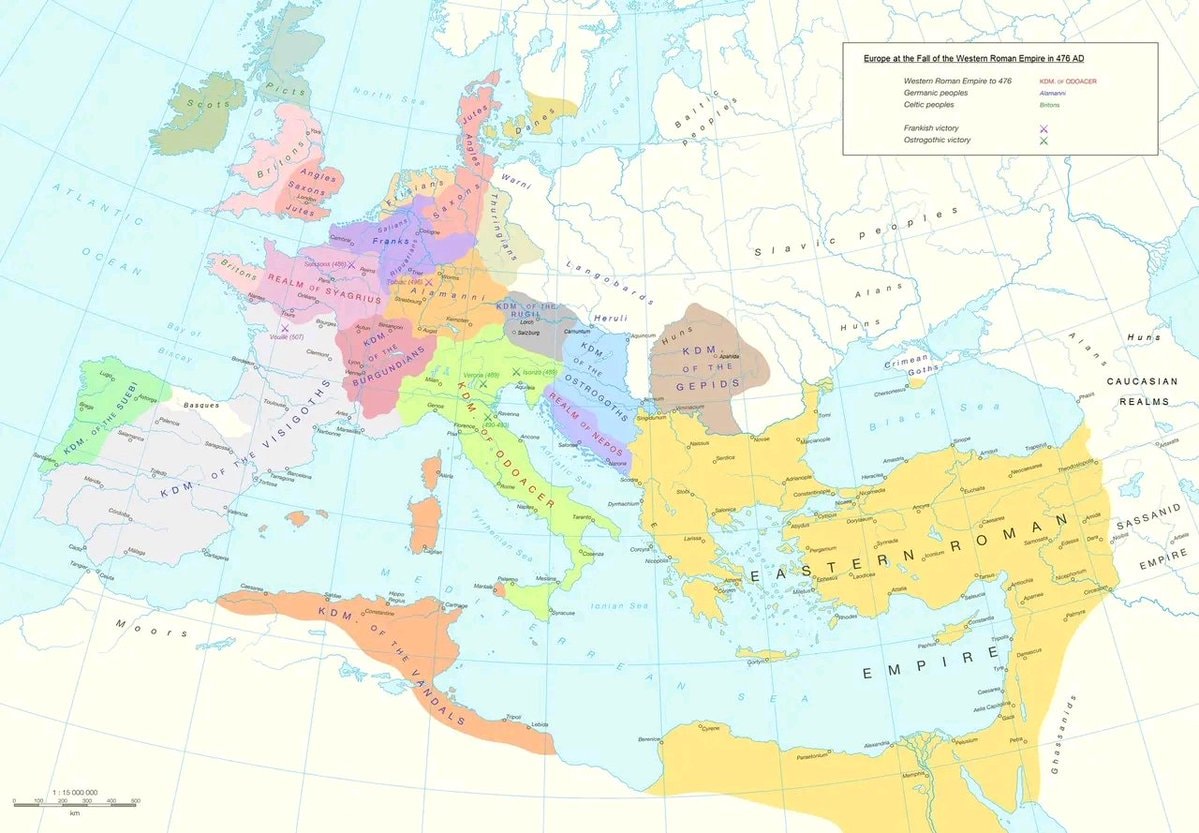 Europe and Mediterranean 5th century AD