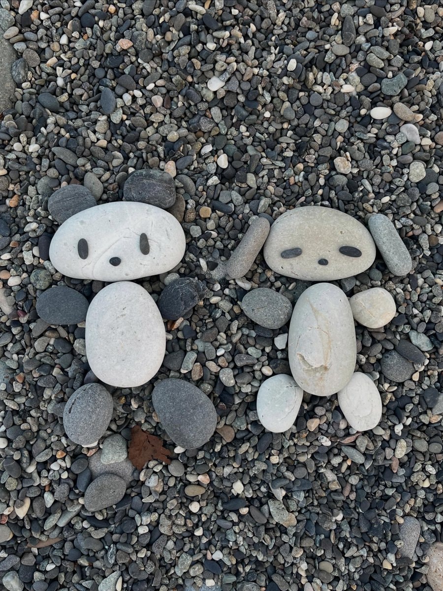 panda and creature stone figures panda and creature stone figures