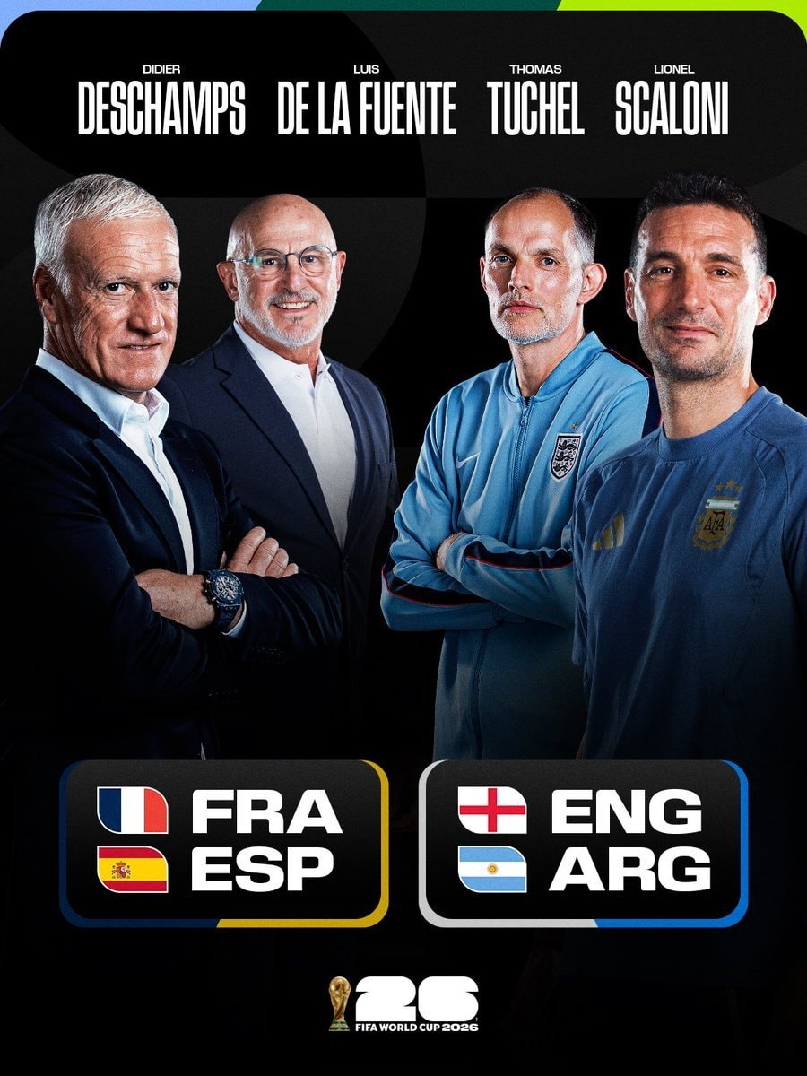 Four coaches one World Cup dream 🏆