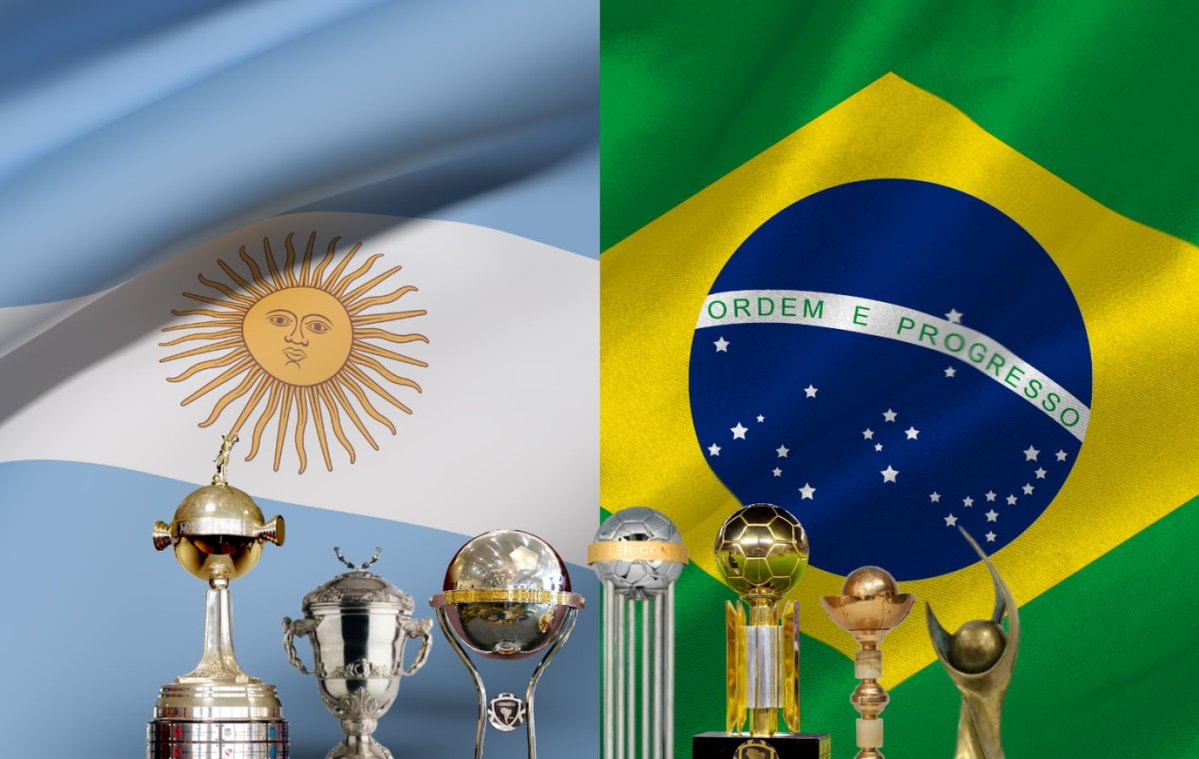 Brazil vs Argentina continental head-to-head record