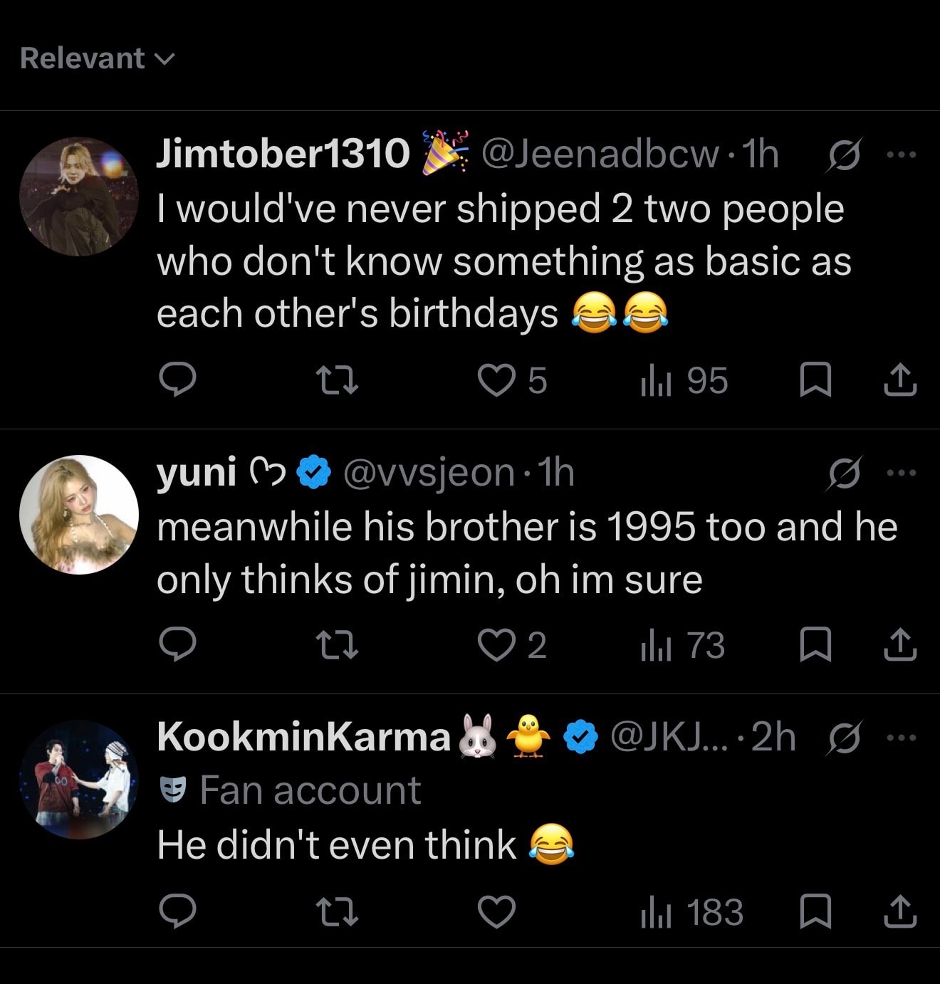 Jungkook 1995 Jimin reaction (photo 3 of 3) Jungkook 1995 Jimin reaction (photo 3 of 3)