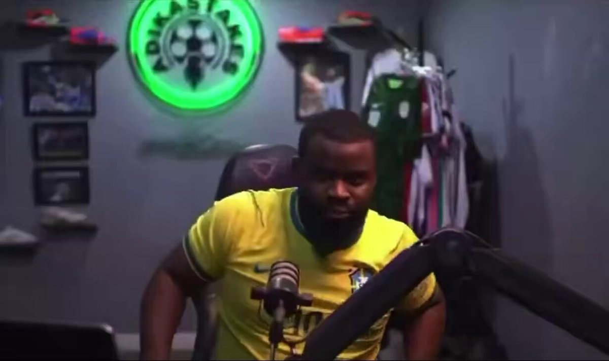 Streamer hyped in Brazil jersey