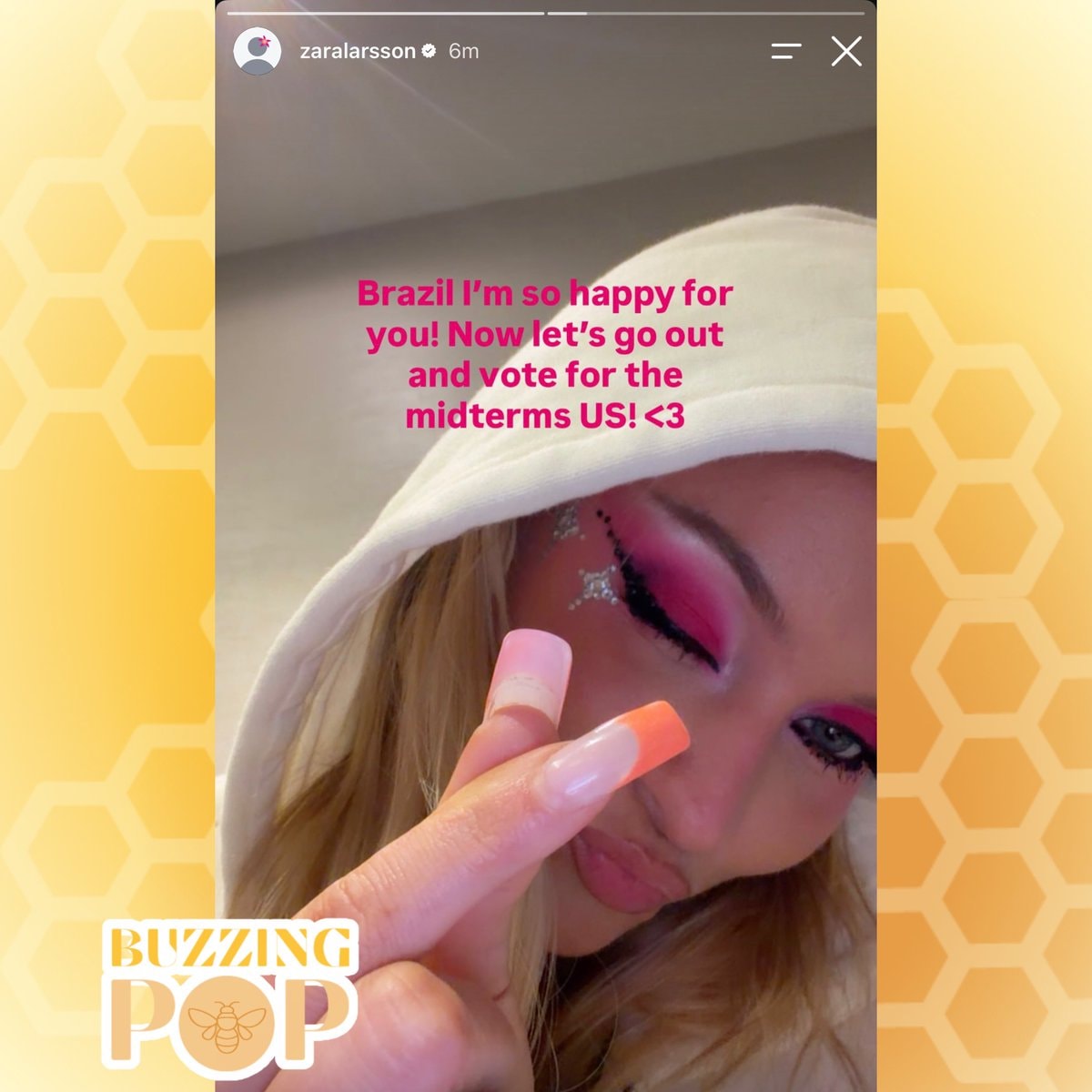 Zara Larsson on Lula reelection (photo 2 of 2)