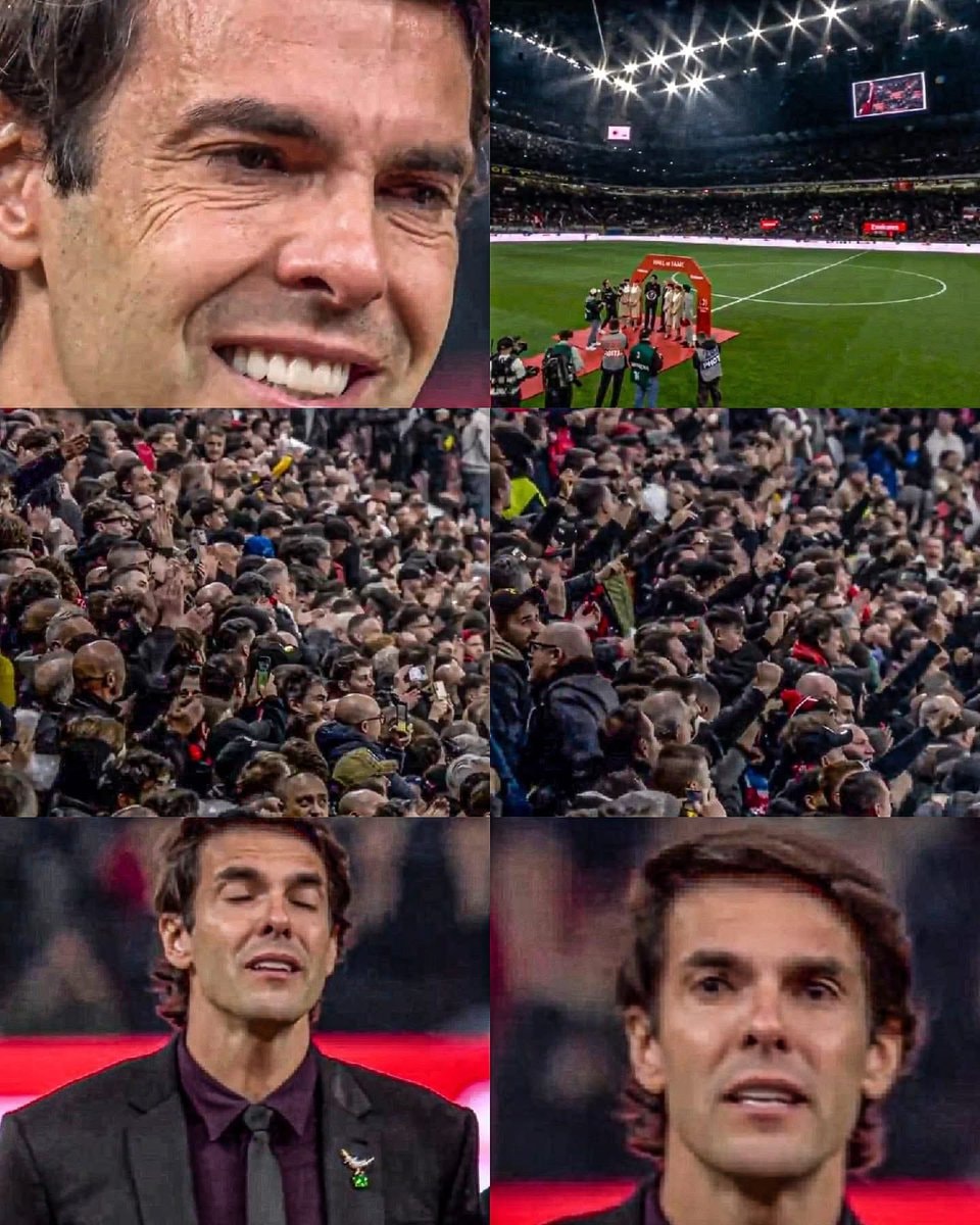 Kaká in tears at San Siro