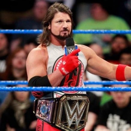 AJ Styles WWE Championship black swoosh (photo 2 of 2)