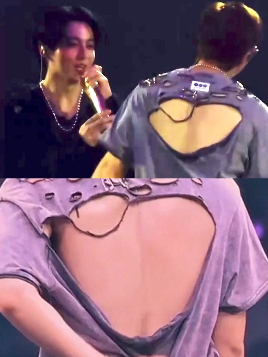 Namjoon ripped shirt heart cutout