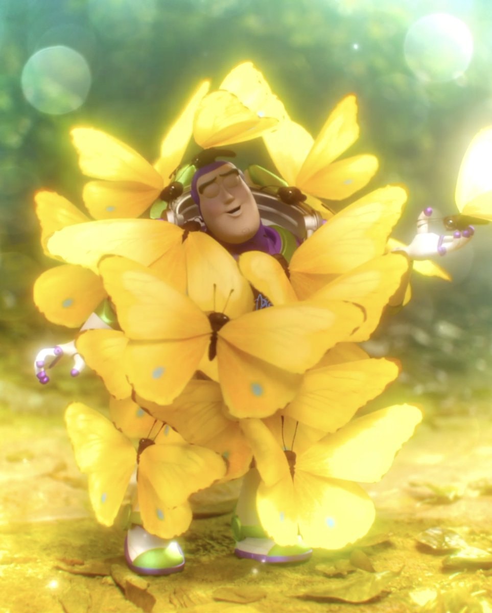 Toy Story 5 new clip Buzz Lightyear butterflies