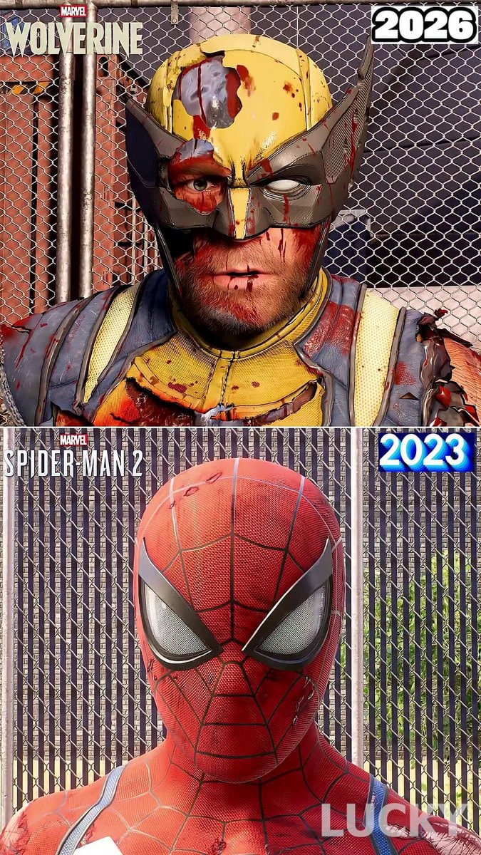 Spiderman 2 vs Wolverine comparison