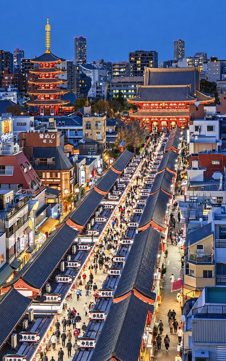 Asakusa Japan street scene