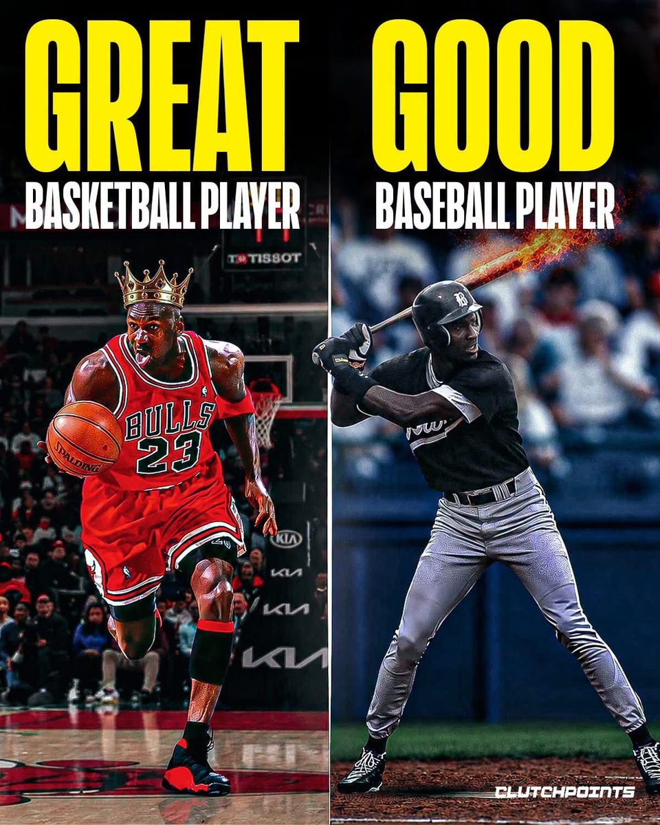 Michael Jordan baseball vs basketball