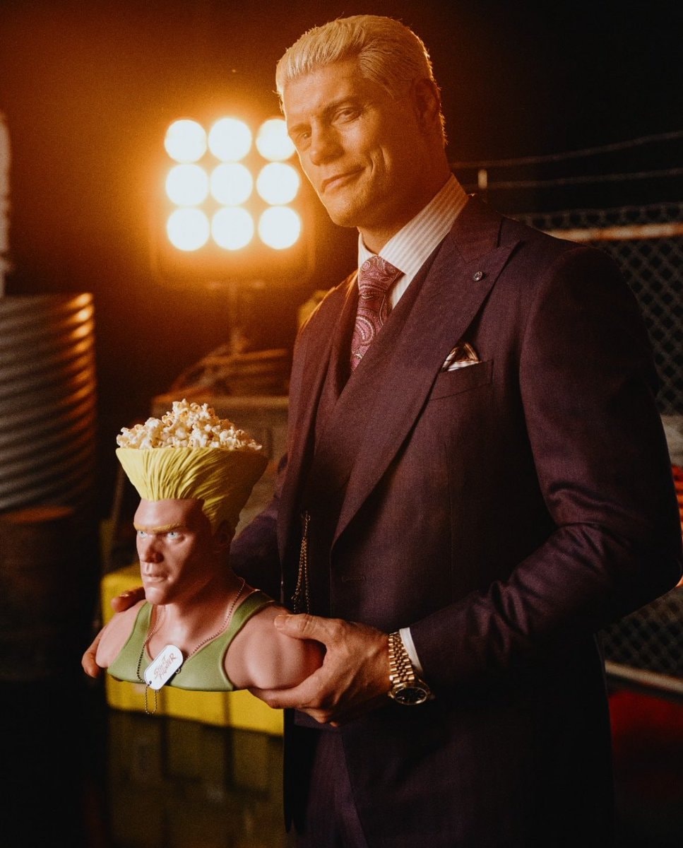 Cody Rhodes Guile popcorn bucket Cody Rhodes Guile popcorn bucket