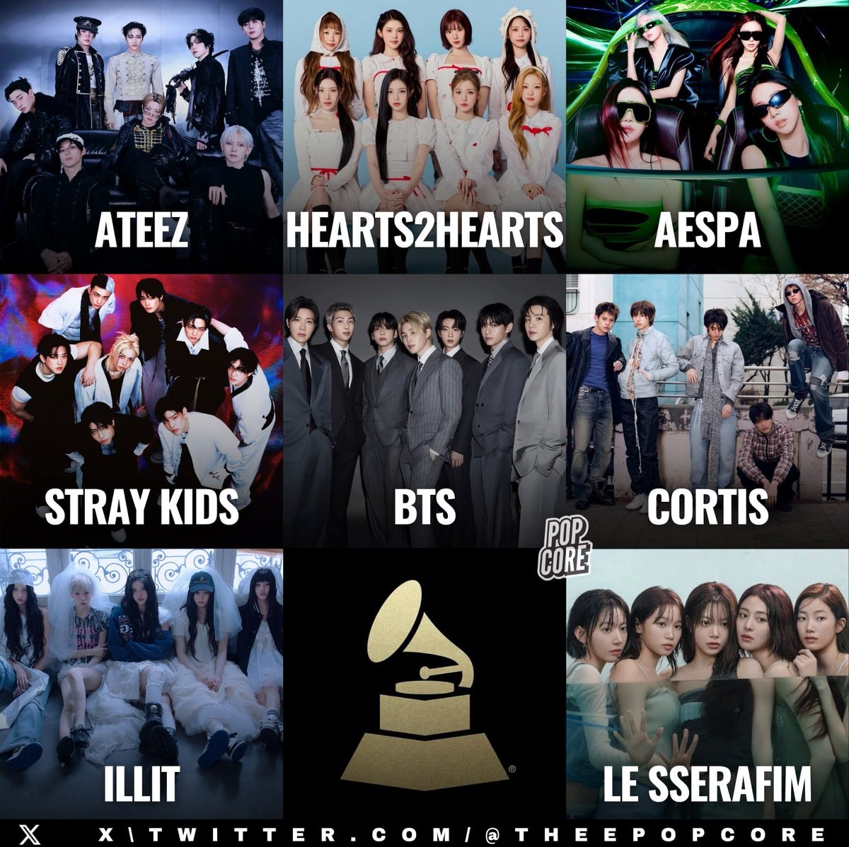 K-pop boycott 2027 Grammys