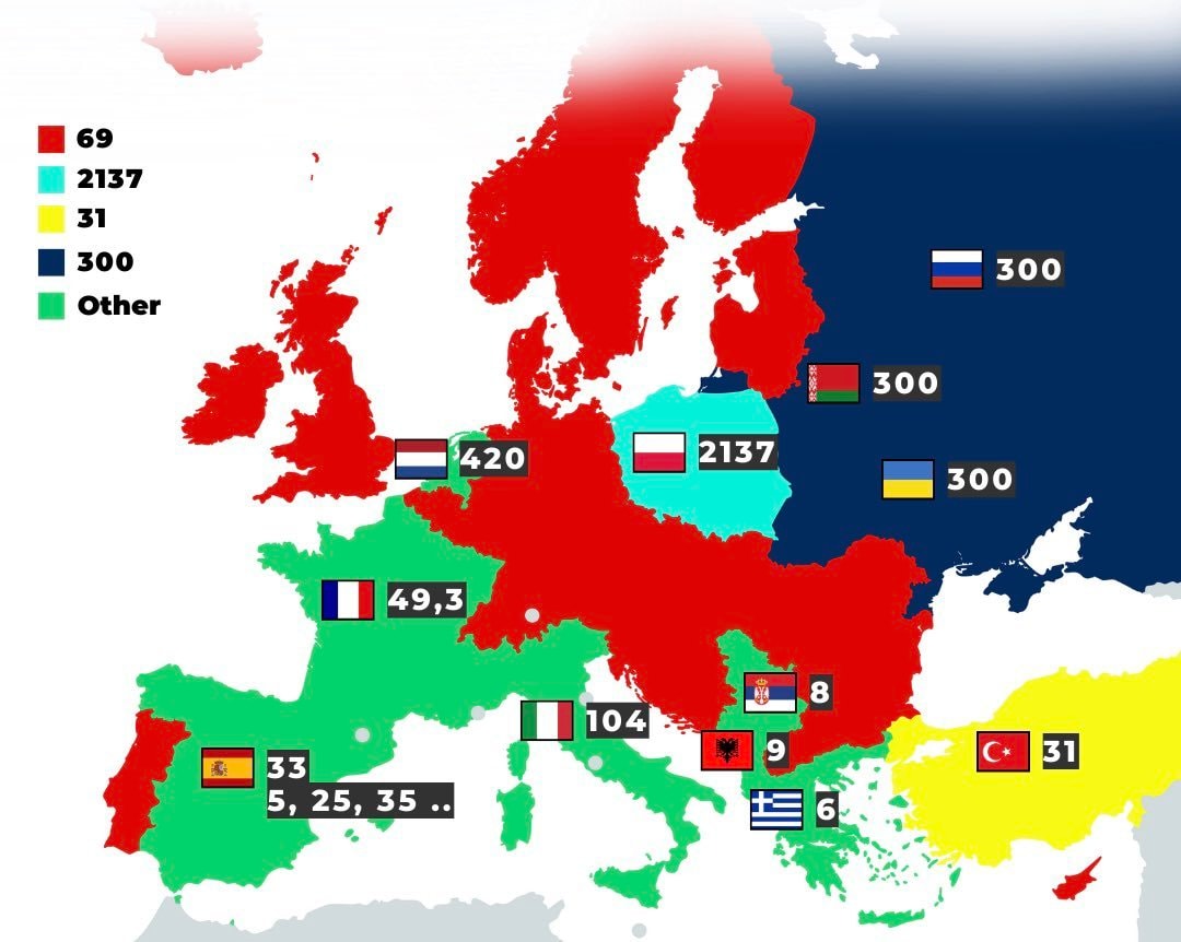 European number jokes map