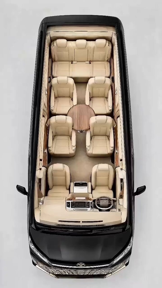 Work van converted into 9 seat lounge