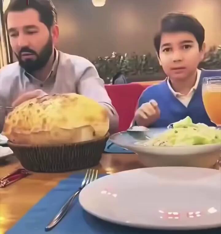 Boy breaks plate finds out dad's surprise